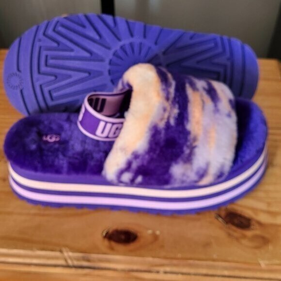 UGG Disco Marble Platform Slide Slippers Women's Size 11 - Picture 5 of 10